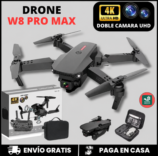 NUEVO DRONE W8 PRO MAX 2025 CON INTELIGENCIA ARTIFICIAL + ESTUCHE DE REGALO 🎁 🔥