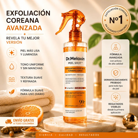 Dr. Melaxin Peel Shot™ Exfoliante Corporal Kojic + Turmeric 🔥