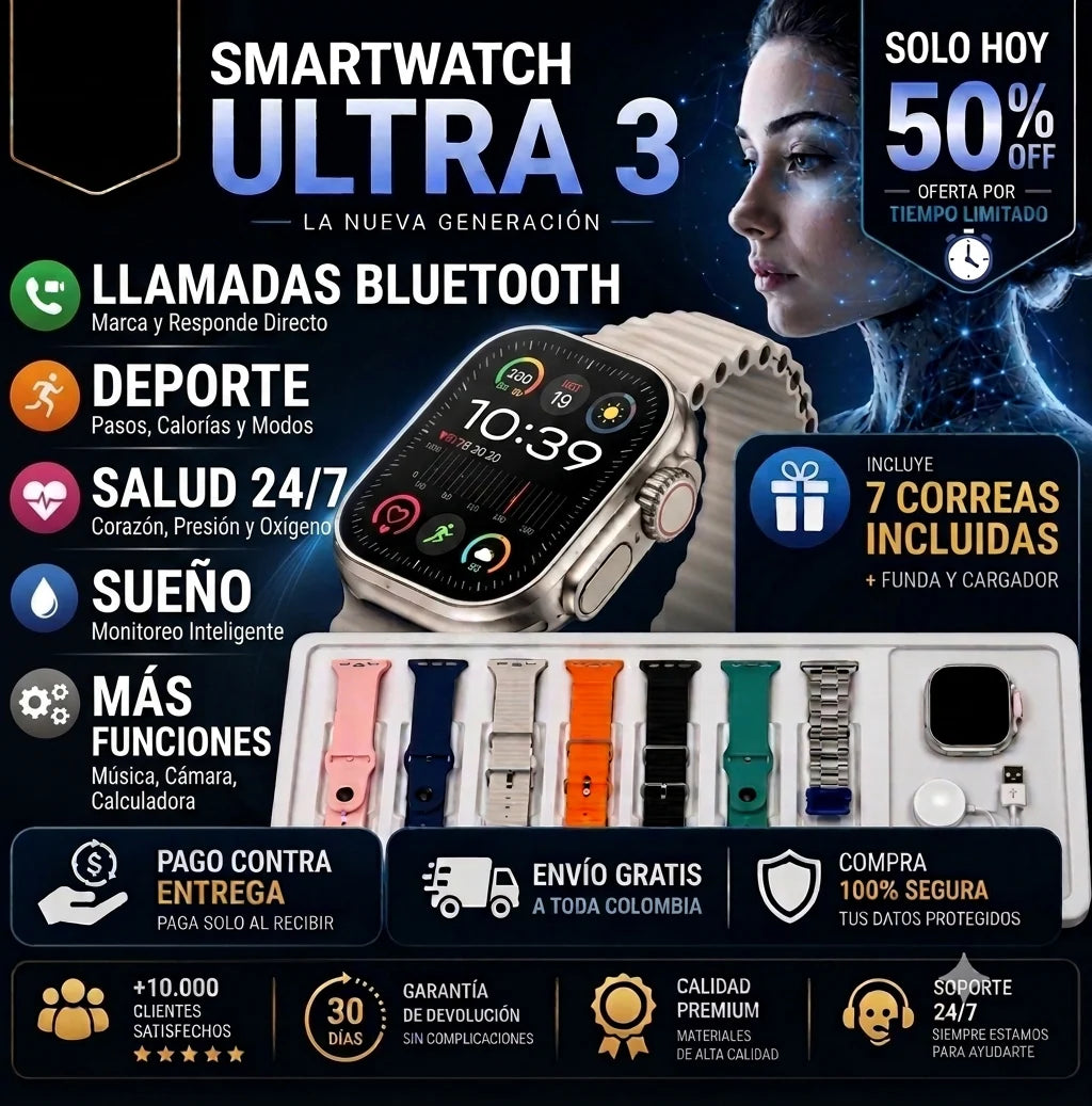 SMARTWATCH T900 ULTRA DOBLE PULSO 🔥